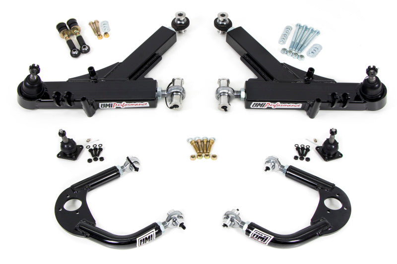 UMI Performance 93-02 GM F-Body Front A-Arm Kit Road Race Boxed Lower + Adj Upper 230910-B 230910-B Photo - Primary