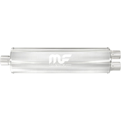 MagnaFlow 7" Round Center/Dual Straight Through Performance Muffler 12763 Photo - Primary