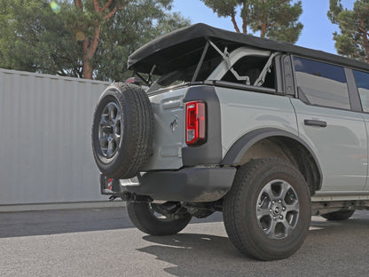 aFe Apollo GT 3in 409 SS Cat-Back Exhaust 2021 Ford Bronco L4-2.3L (t)/V6-2.7L (tt) w/ Black Tip 49-43136-B 49-43136-B Photo - Mounted