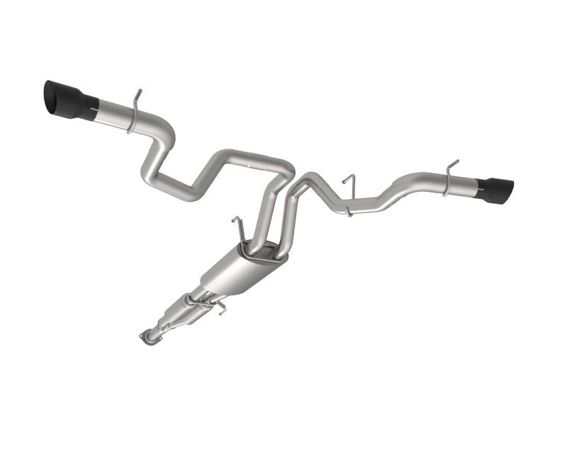 Kooks Headers Kooks 2021+ Ford F150 2.7/3.5/5.0L 3in Dual Cat-Back Side Exit Exhaust w/Black Tips 13704240 13704240 Photo - Unmounted