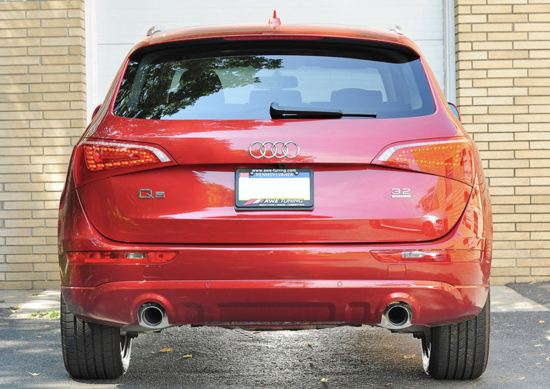 AWE Tuning Audi 8R Q5 3.2L Non-Resonated Exhaust System (Downpipe-Back) - Diamond Black Tips 3020-33022 3020-33022 Photo - Mounted