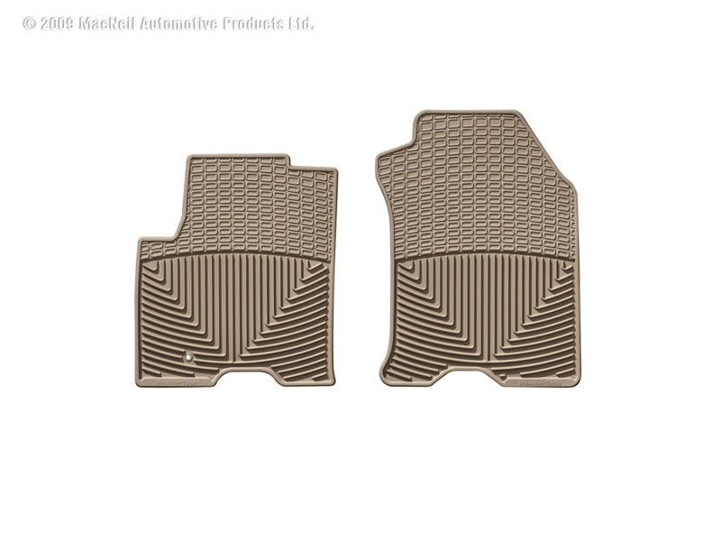 WeatherTech WT Rubber Mats - Front - Tan Floor Mats Floor Mats - Rubber main image