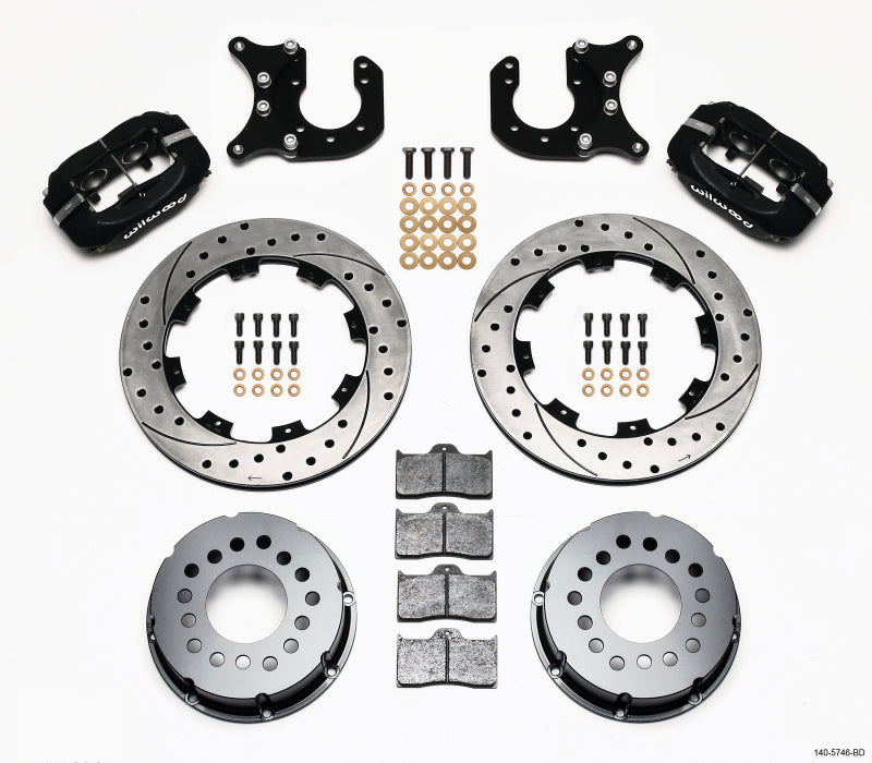 Wilwood FDL P/S Rear Kit, Drilled Rotor, Chevy 12 Bolt-Spec 3.15" Brng 140-5746-BD Photo - Primary
