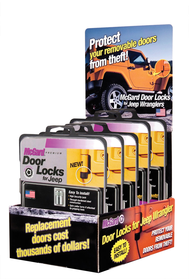 McGard Jeep Door Lock Counter Display - Incl. (3) Sets of 76060 / (2) Sets of 76057 / (1) Display 90225 90225 Photo - Primary