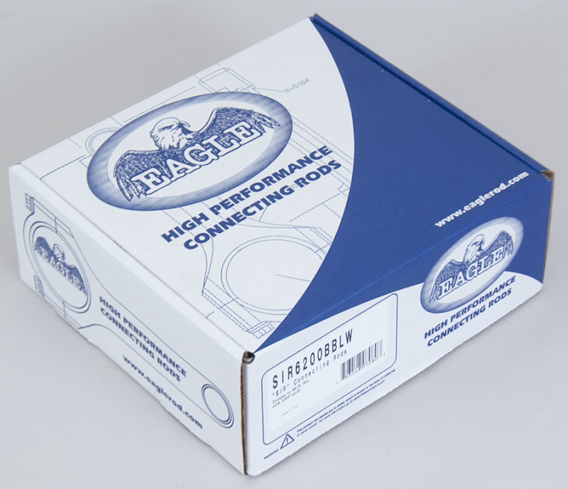 Eagle SBC L/W 5140 Forged I-Beam Rods 6.200in EAGSIR6200BBLW SIR6200BBLW Photo - in package