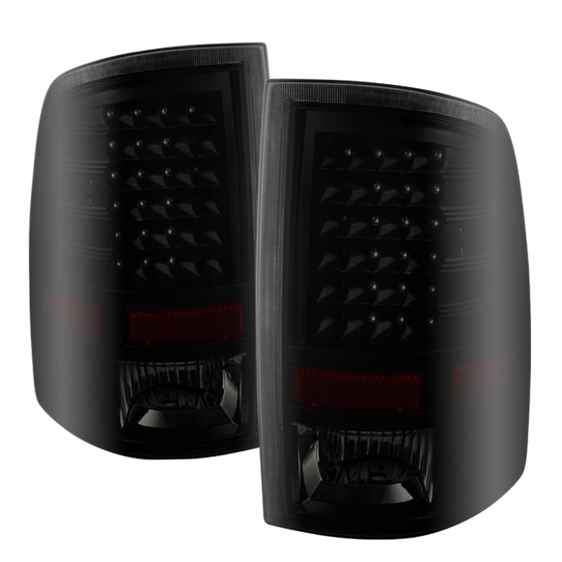 SPYDER Xtune Dodge Ram 1500 09-14 LED Tail Lights Incandescent Model Only Black Smoke ALT-JH-DR09-LED-BKSM 9025617 9025617 Photo - Primary