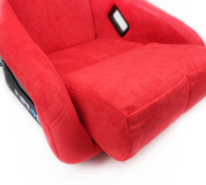 NRG FRP Bucket Seat ULTRA Edition - Medium (Red Alcantara/Pearlized Back) FRP-303RD-ULTRA FRP-303RD-ULTRA Photo - Primary