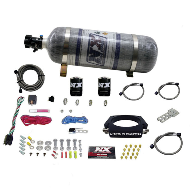 Nitrous Express GM LS 102mm Nitrous Plate Kit (50-400HP) w/12lb Composite Bottle 20933-12 20933-12 Photo - Primary