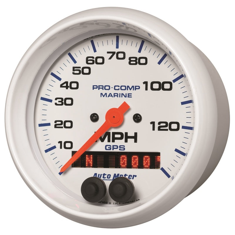 Autometer Gauge GPS Speedometer 3-3/8in 140 MPH Marine White Gauge 200638 200638 User 2