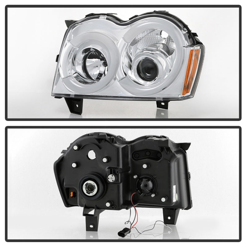 Spyder 05-07 Jeep Grand Cherokee - Light Bar Projector Headlights - Chrome - PRO-YD-JGC05V2-LB-C 5086112 5086112 Photo - Unmounted