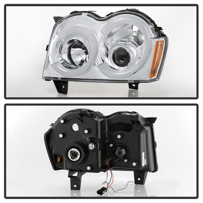 Spyder 05-07 Jeep Grand Cherokee - Light Bar Projector Headlights - Chrome - PRO-YD-JGC05V2-LB-C 5086112 5086112 Photo - Unmounted