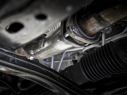 aFe Loop-Delete Down-Pipe, Twisted Steel, 2-1/2in, 409 Stainless Steel 48-48024 Photo - Mounted