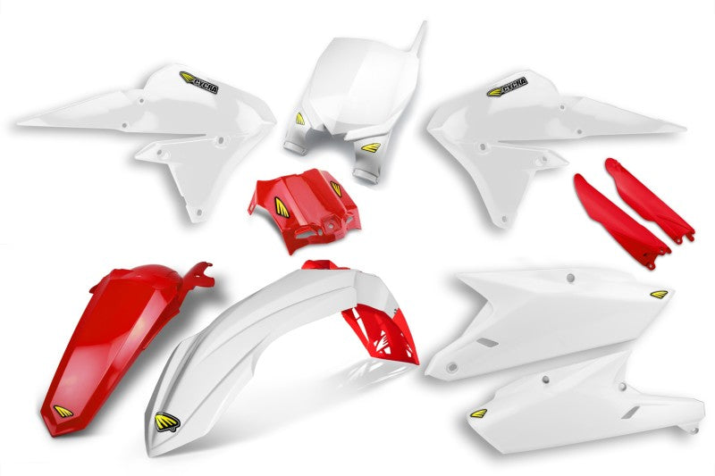 Cycra 14-18 Yamaha YZ250F/14-17 YZ450F Powerflow Body Kit White/Red 1CYC-9312-42R