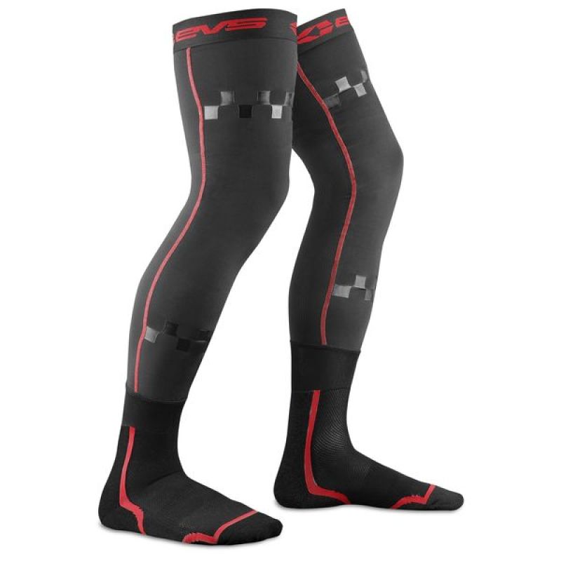 EVS Fusion Sock/Slv Blkred Sm/Md FSN-R/BK-S/M