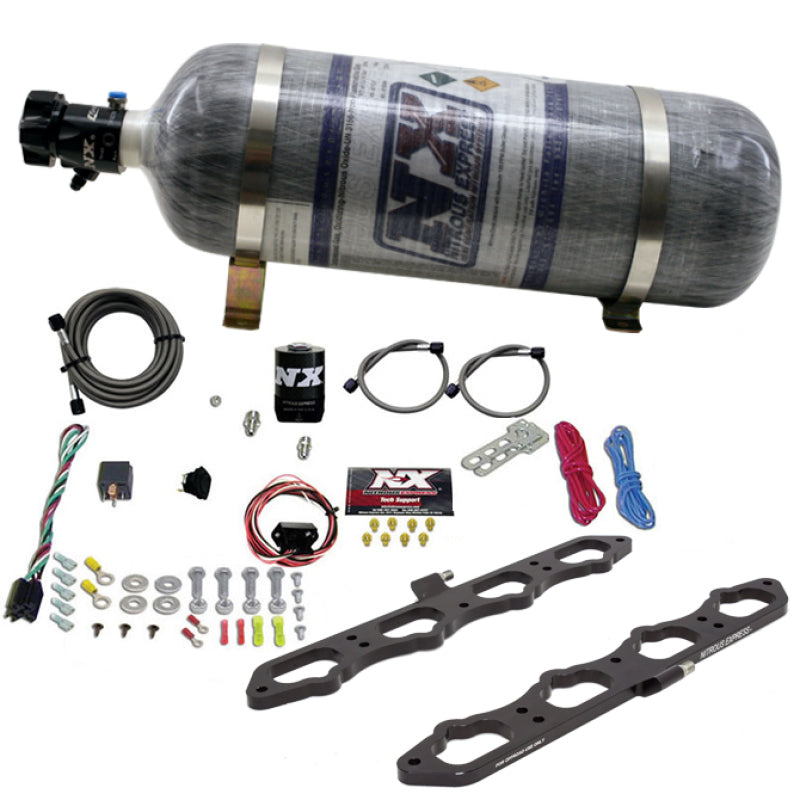 Nitrous Express 2018+ Ford 5.0L Coyote Dry Direct Port Plate System w/12lb Bottle 20957-12 20957-12 Photo - Primary