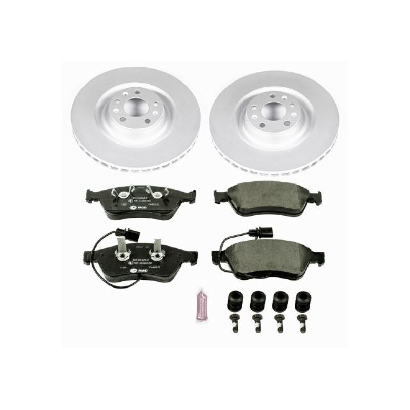 PowerStop Power Stop 09-11 Audi A6 Quattro Front Euro-Stop Brake Kit ESK4570 ESK4570 Photo - Primary