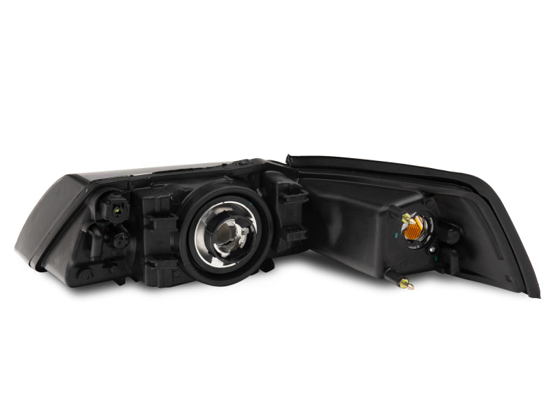 Raxiom 99-04 Mustang Axial Series OEM Style Replacement Headlights- Black Housing (Clear Lens) 413419 413419 Photo - Close Up