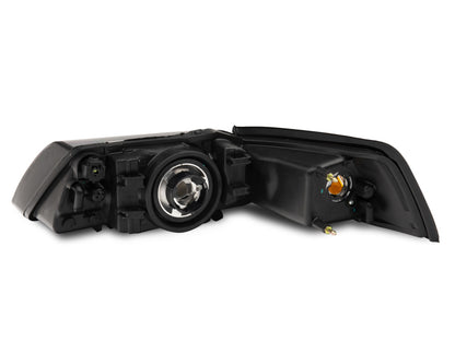 Raxiom 99-04 Mustang Axial Series OEM Style Replacement Headlights- Black Housing (Clear Lens) 413419 413419 Photo - Close Up