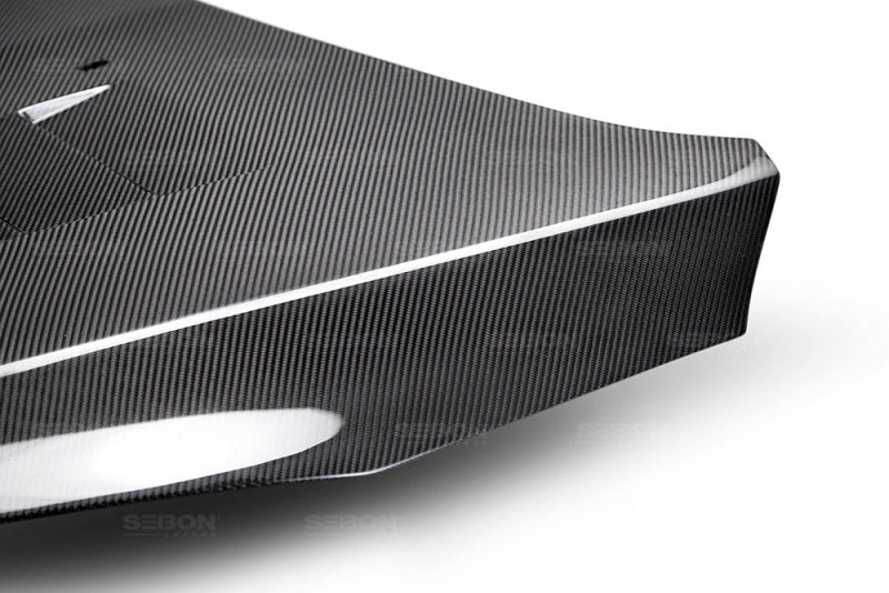 Seibon 15-16 Ford Focus TS-Style Gloss Finish Carbon Fiber Hood HD16FDFO-TS HD16FDFO-TS Photo - Primary