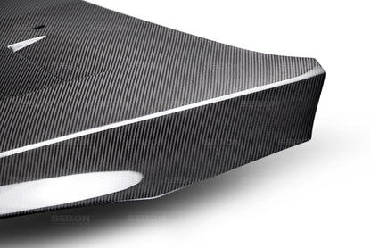 Seibon 15-16 Ford Focus TS-Style Gloss Finish Carbon Fiber Hood HD16FDFO-TS HD16FDFO-TS Photo - Primary