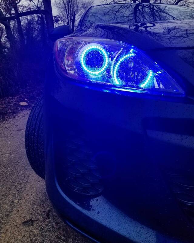 ORACLE Lighting Oracle Mazda 3 10-12 Halo Kit - ColorSHIFT w/ BC1 Controller 2422-335 2422-335 Photo - lifestyle view