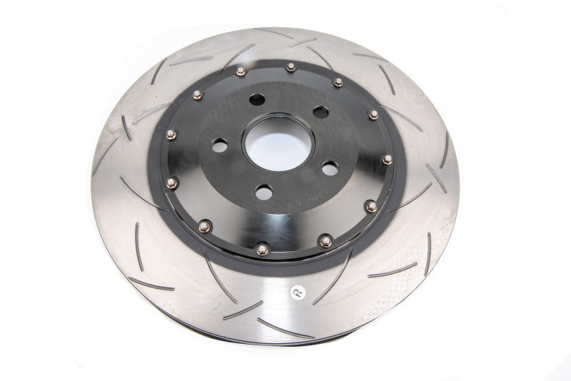 DBA 04-07 STi/2017 BRZ w/Perf. Pkg. 10 Hole Front Slotted 5000 Series 2/PC Rotor Assembled w/Blk Hat 5654BLKS-10 5654BLKS-10 Photo - out of package