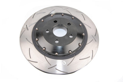 DBA 04-07 STi/2017 BRZ w/Perf. Pkg. 10 Hole Front Slotted 5000 Series 2/PC Rotor Assembled w/Blk Hat 5654BLKS-10 5654BLKS-10 Photo - out of package