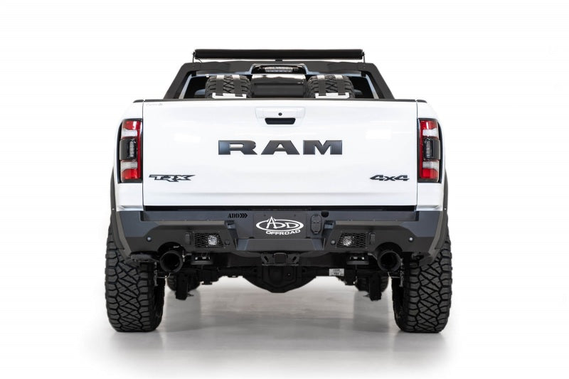 Addictive Desert Designs 2021 Dodge RAM 1500 TRX Stealth Fighter Rear Bumper - Hammer Black R620081280103 R620081280103 Photo - Mounted