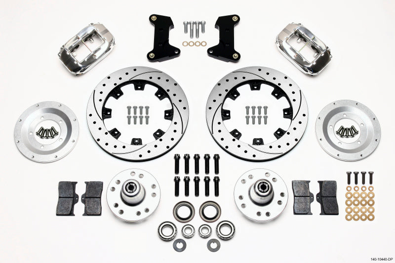 Wilwood FDL Front Kit,12.19",Drilled,Polished 74-80 Pinto/Mustang II Disc 140-10440-DP Photo - Primary