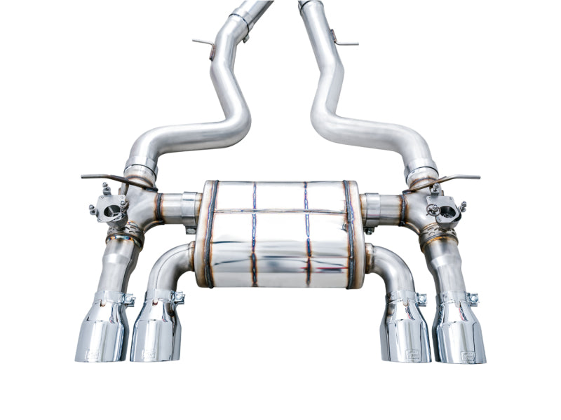 AWE Tuning BMW F8X M3/M4 SwitchPath Catback Exhaust - Chrome Silver Tips 3025-42070 3025-42070 Photo - out of package