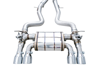 AWE Tuning BMW F8X M3/M4 SwitchPath Catback Exhaust - Chrome Silver Tips 3025-42070 3025-42070 Photo - out of package