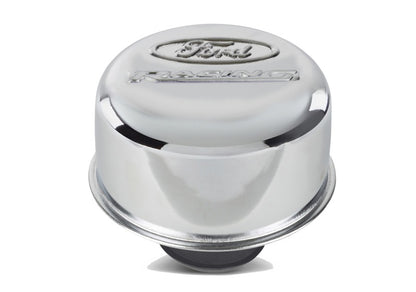 Ford Racing Logo Push-In Type Air Breather Cap - Chrome 302-215 302-215 Photo - Unmounted