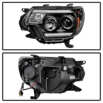 Spyder Toyota Tacoma 12-15 Projector Headlights Light Bar DRL Black PRO-YD-TT12-LBDRL-BK 5081711 5081711 Photo - Unmounted