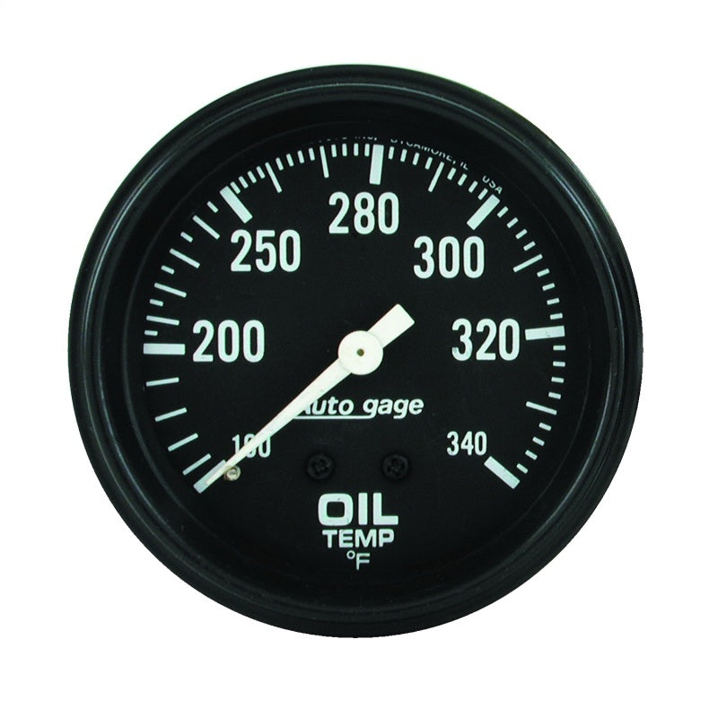 Autometer 2-5/8" Oil Temp. 100-340 °F, 6 Ft., Mechanical Full Sweep Auto Gage 2314 Photo - Primary