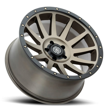 ICON Compression 20x10 5x5 -12mm Offset 5in BS 71.5mm Bore Bronze Wheel 2020107350BR 2020107350BR Photo - Unmounted