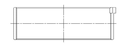 ACL Race Series Rod Bearings Honda K20A3/F23A 1998+ Size: STD 4B1906H-STD Technical Drawing
