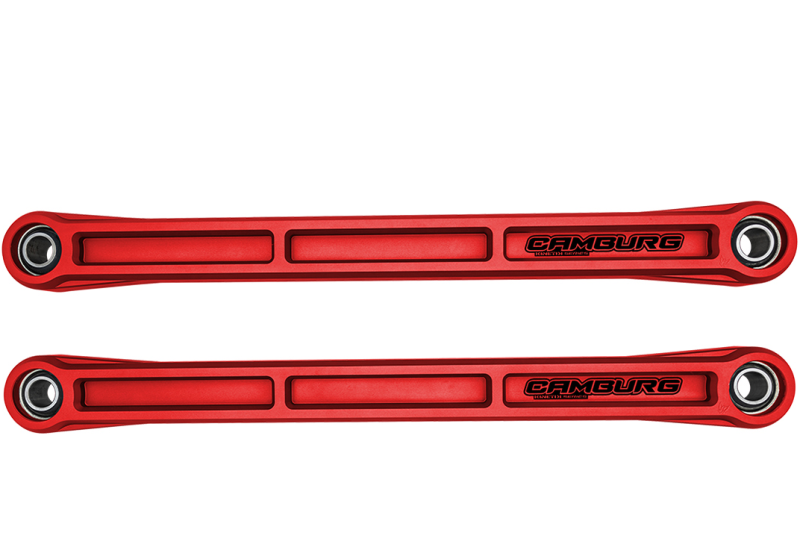 Camburg Ford Bronco 21-23 KINETIK Series Rear Billet Lower Trailing Arm Kit (Red) CAM-120032-RED