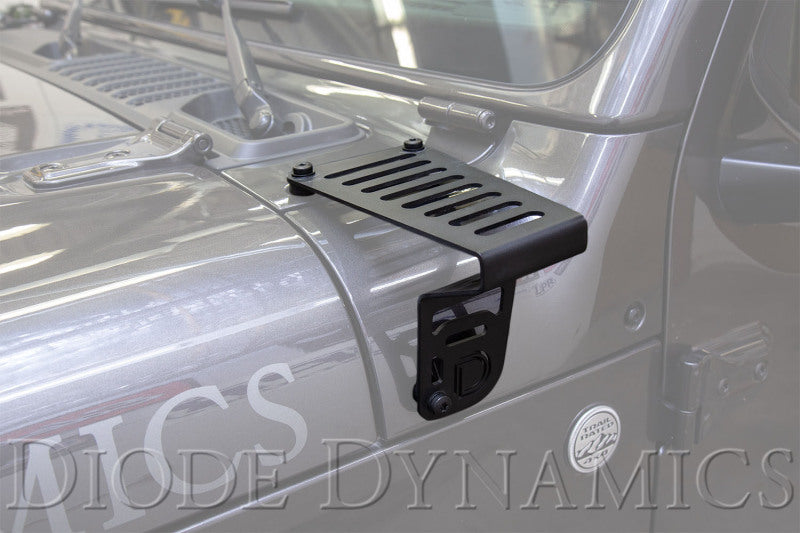Diode Dynamics 18-21 Jeep JL Wrangler/Gladiator Cowl Mount LED Bracket Kit DD6089 DD6089 User 1
