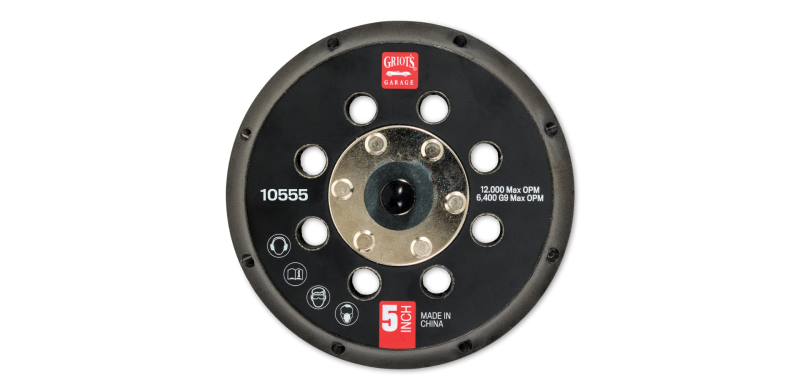 Griots Garage 5in Vented Orbital Backing Plate (G9) 10555 10555 Photo - Primary