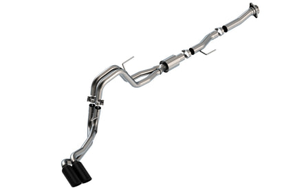 Borla F-150 2021 5.0L 2dr RC SB (122.8 WB) XL/XLT 3/2.25 DSE Cat-Back ATAK Black Chrome Tips 140877BC 140877BC Photo - Primary