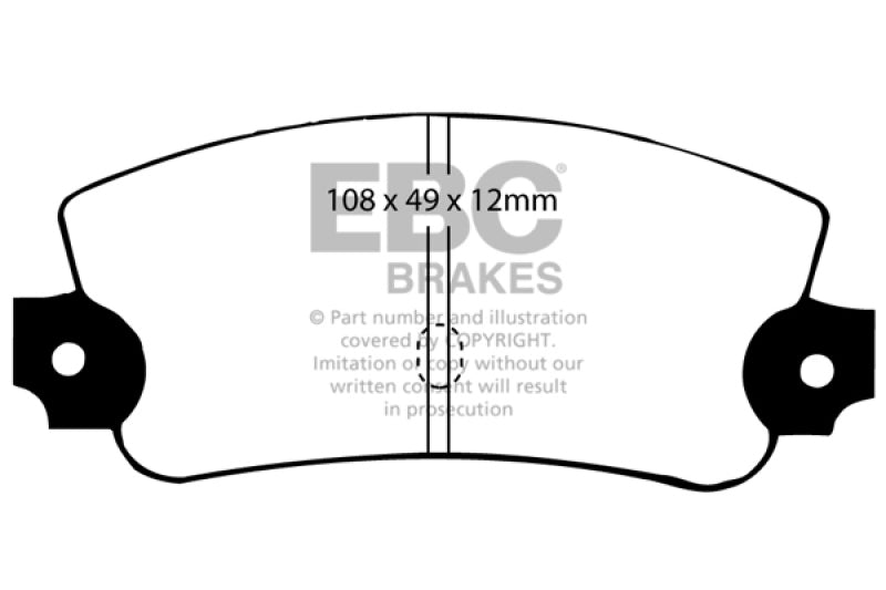 EBC 75-81 Lancia Beta 1.8L Greenstuff Rear Brake Pads DP2231 DP2231 Photo - Primary