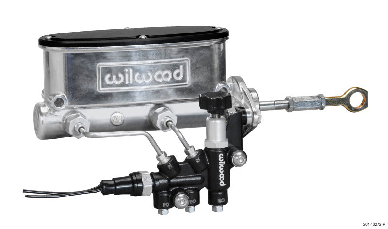 Wilwood HV Tandem M/C Kit w L/H Bracket & Prop Valve - 7/8" Bore 261-13272-P Photo - Primary
