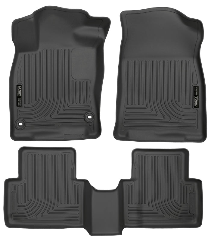 Husky Liners 2016 Honda Civic (4DR) WeatherBeater Combo Black Floor Liners (3pc) 98461 Photo - Primary