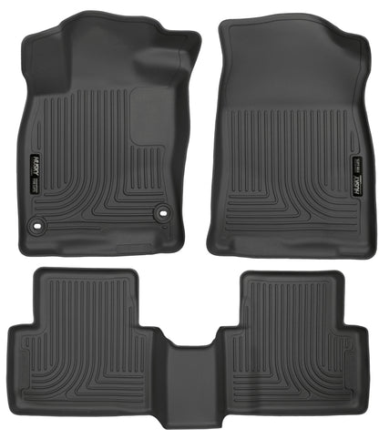 Husky Liners 2016 Honda Civic (4DR) WeatherBeater Combo Black Floor Liners (3pc) 98461 Photo - Primary