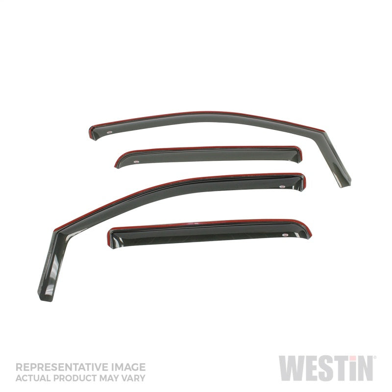 Westin 2017-2018 Honda Ridgeline Wade In-Channel Wind Deflector 4pc - Smoke 72-44489 72-44489 Photo - Primary
