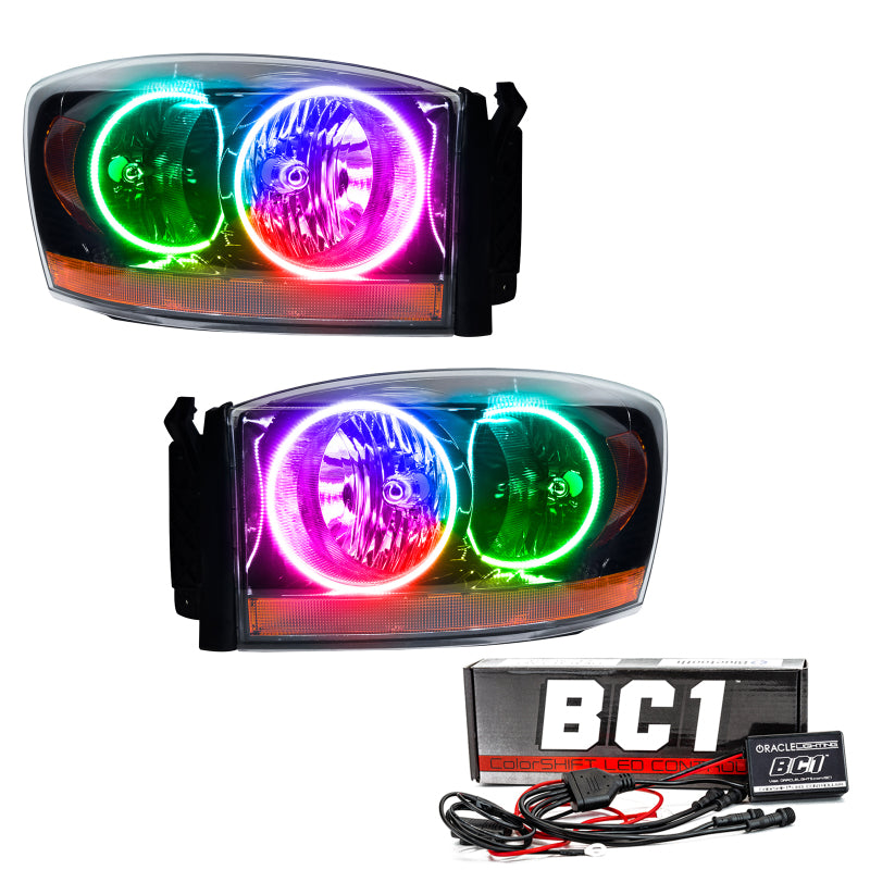 ORACLE Lighting Oracle 06 Dodge Ram SMD HL - Black - ColorSHIFT w/ BC1 Controller 7033-335 7033-335 Photo - Primary