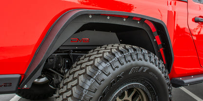 DV8 Offroad 201+ Jeep Gladiator Rear Inner Fenders - Black INFEND-04RB INFEND-04RB Photo - Mounted