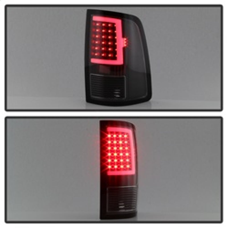 SPYDER xTune 13-18 Dodge Ram 1500 LED Tail Lights - Black (ALT-ON-DRAM13V2-LBLED-BK) 9041013 9041013 Photo - Unmounted