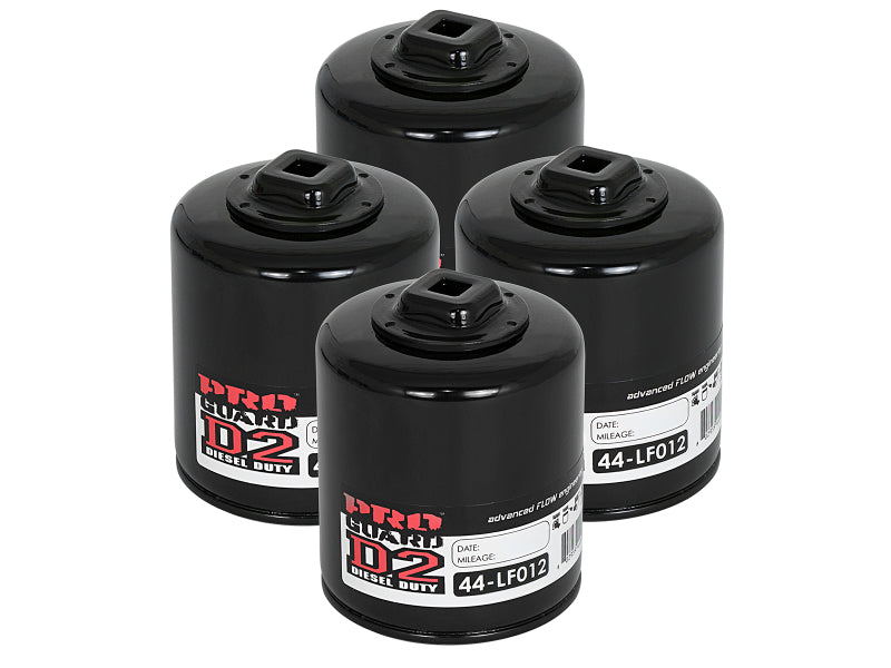aFe Pro GUARD D2 Oil Filter (4 Pack) GM Trucks 07-14 V8-4.8L/5.3L/6.0L/6.2 44-LF012-MB Photo - Primary