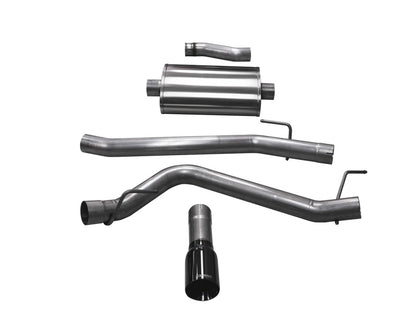 Corsa 2020 Jeep Gladiator JT 3.6L, Single Side Exit Cat-Back Exhaust System w/ Single 4in Black Tip 21060BLK 21060BLK Photo - Primary